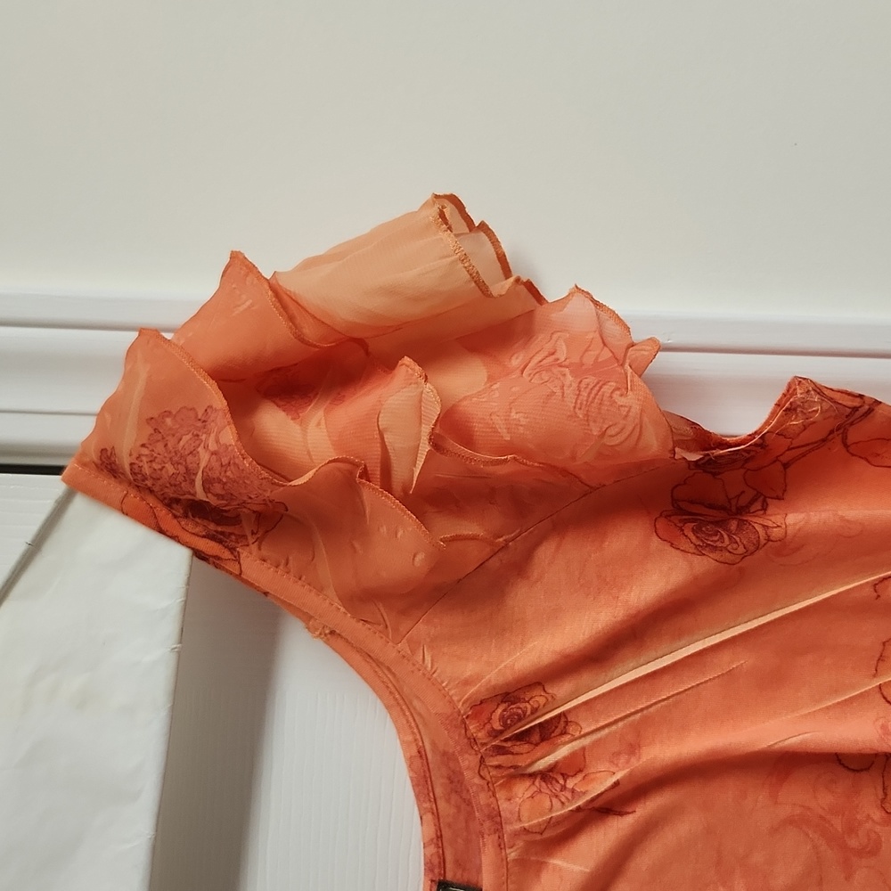 Jane Ashley orange top - Picture 4 of 4